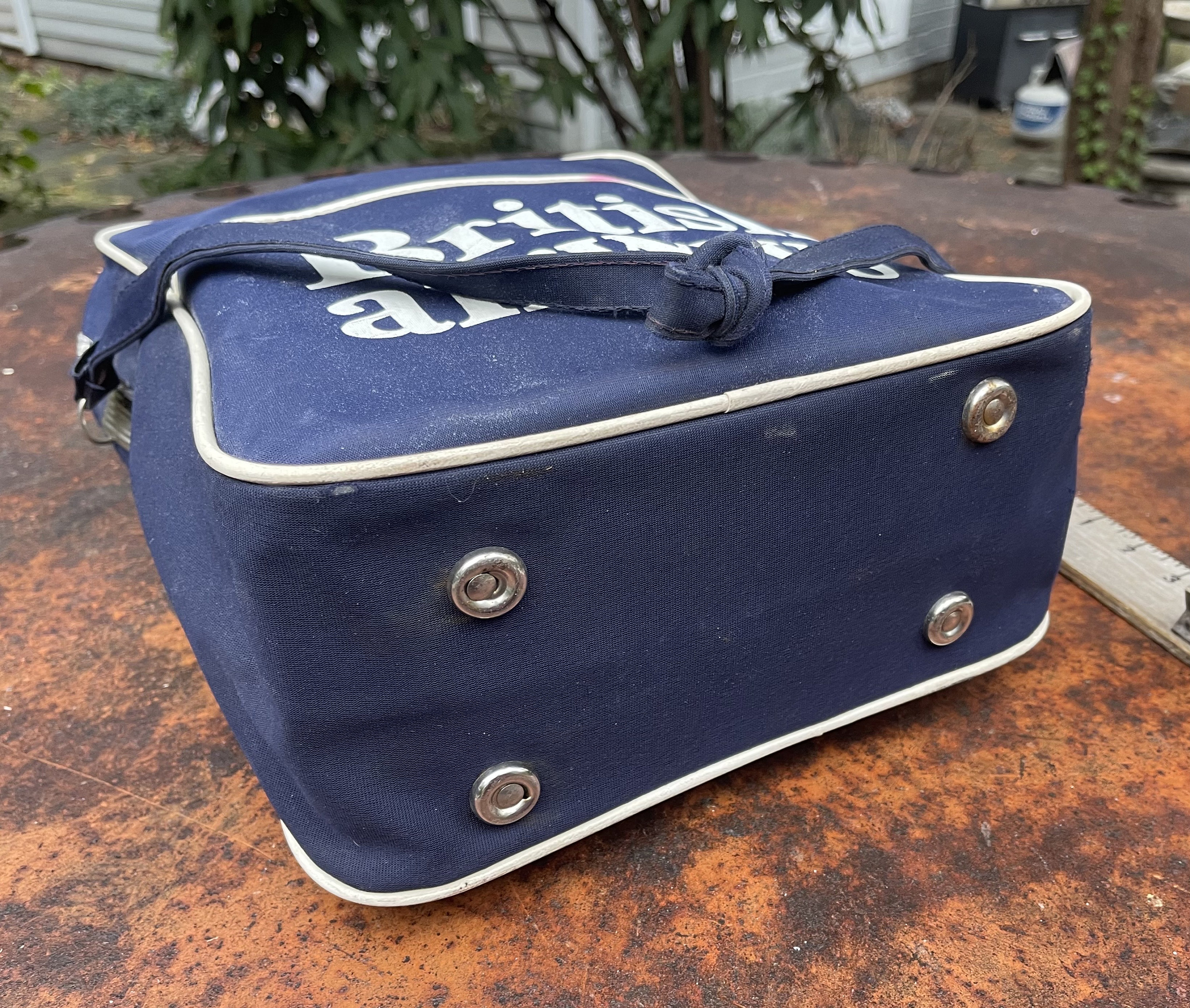 ビンテージ　British Airways トラベラーバック　イギリス製 Vintage 1977 Travel Bag Tote British Airways Jubilee From a