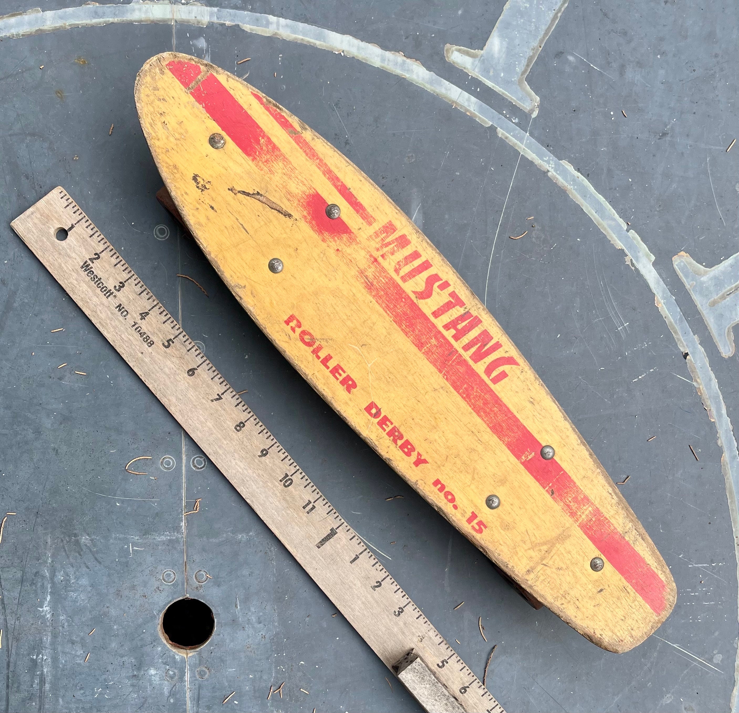 VINTAGE 60'S HOBIE SUPER SURFER SKATEBOARD STICKER, NEW VINYL