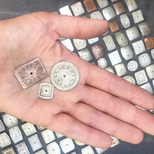 Incredible collection of 140 antique wristwatch faces art deco watch dials steampunk