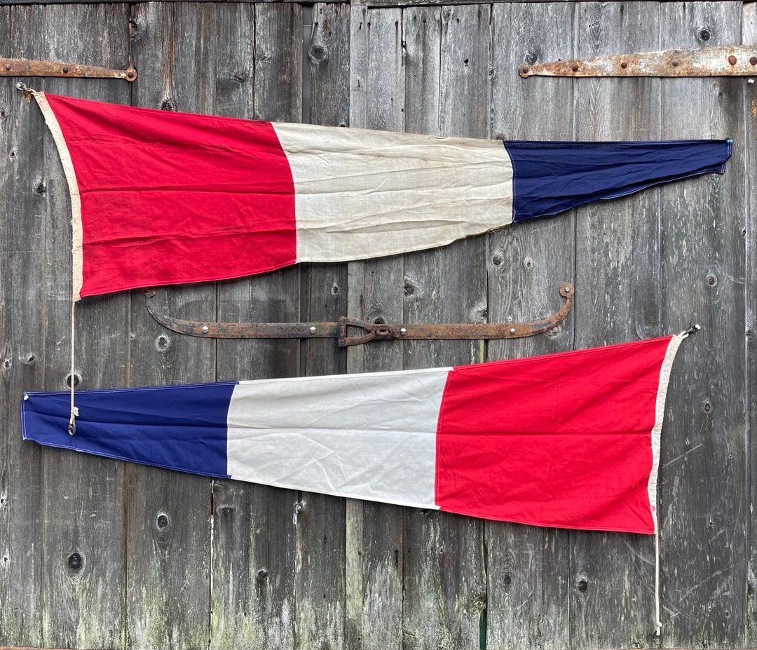 1940s Vintage American Navy Signal Flags Wool 6x2 Yachting Flag CHOICE ...