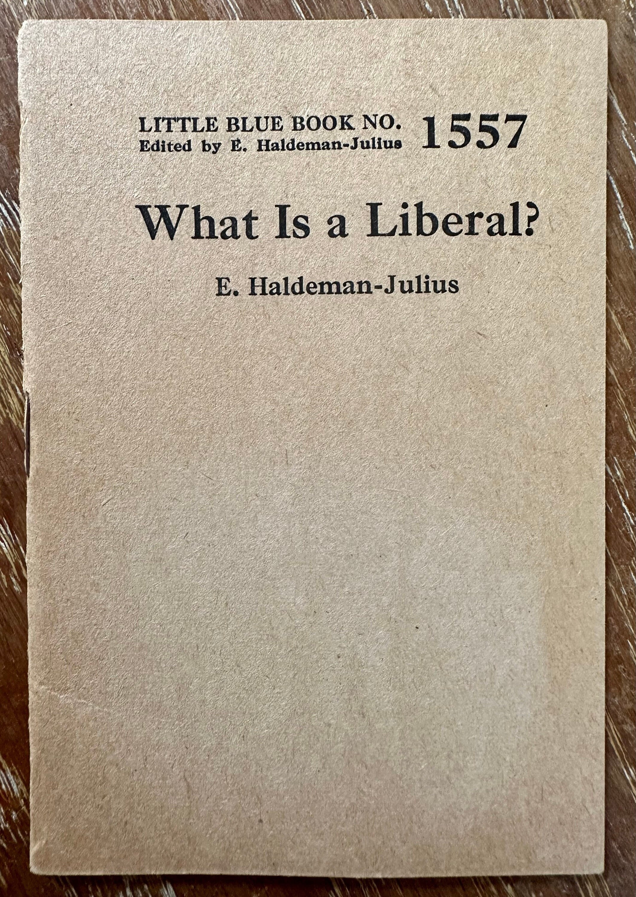 Circa 1930 Little Blue Book what is a Liberal Pocket Guide 1557 Etsy