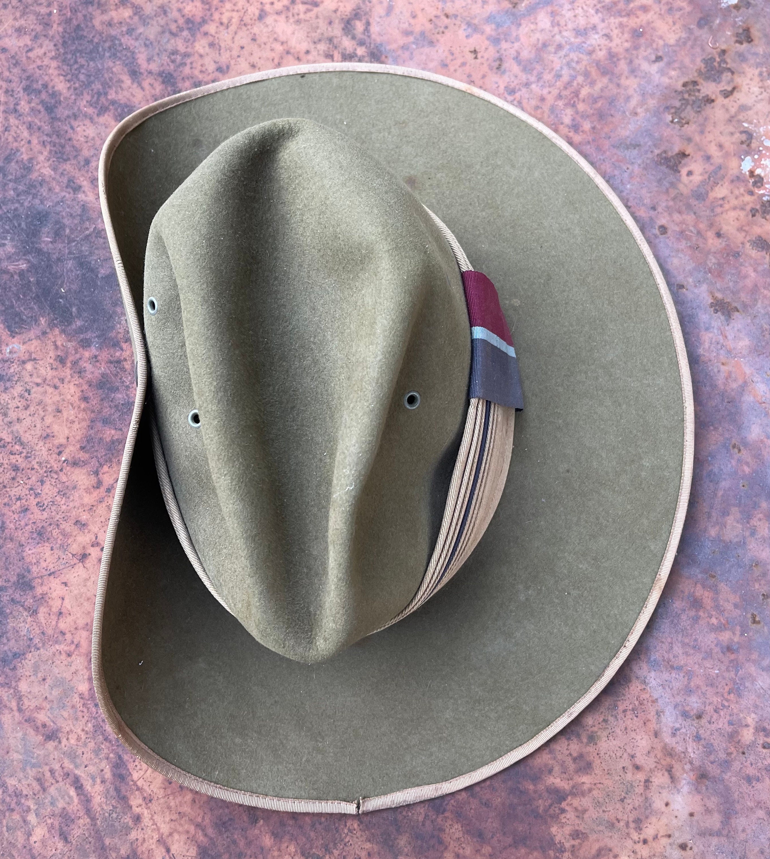 Authentic Australian Slouch Hat 1950 Royal Air Force RAAF