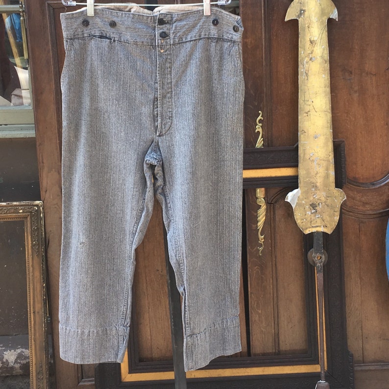 Vintage French Workwear Pants c1920