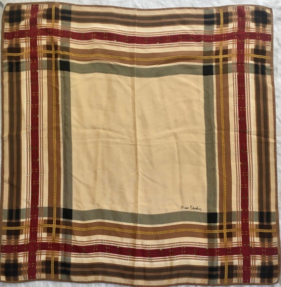 Vintage Pierre Cardin silk equestrian style scarf… - image 2