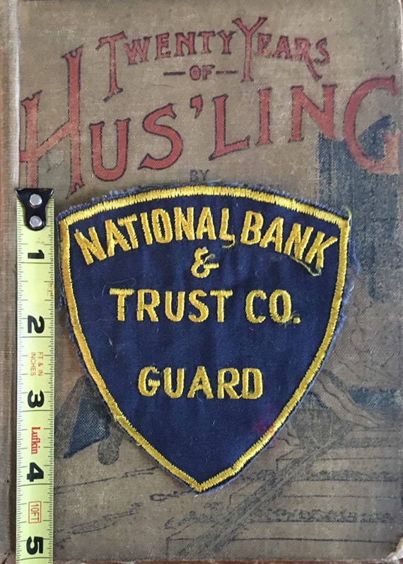 Vintage Bank Security Guard Patch - image 2