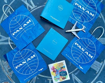 Vintage 1970’s collection of Pan Am rare airline memorabilia all for one price