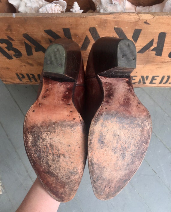 Vintage Frye leather cowboy boots / women’s size … - image 7