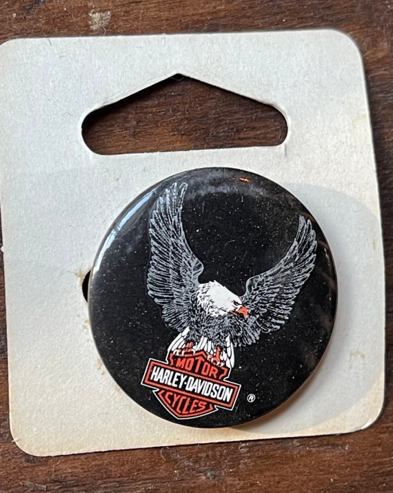 1980s Harley Davidson pinback / new old stock supe