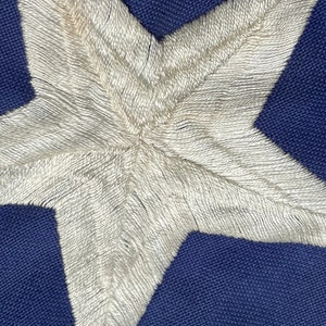 HUGE vintage American flag 1960 embroidered cotton very good condition 50 stars 18’ x 12’