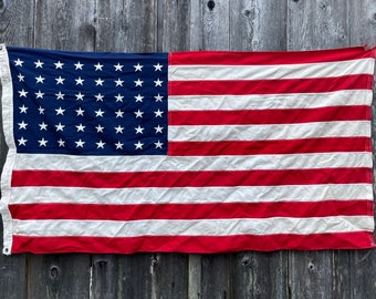Vintage Flag, 48 Star Flag, U.S. Flag, Large Flag, American Flag