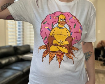 Vintage Air Homer Just Donut Simpsons T-shirt - Etsy