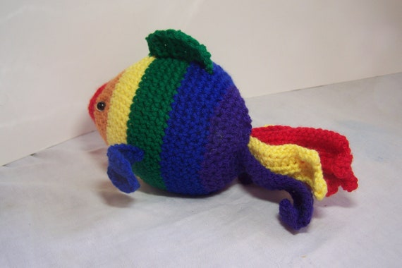 Rainbow fish plush new arrivals
