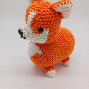 Chubby Corgi Plush, Corgi stuffed animal, crocheted Corgi toy, dog lover gift, Corgi plushie