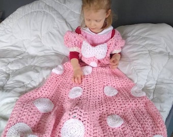 crochet cinderella dress blanket Crochet Cinderella Doll Lovey Handmade Princess Security Blanket