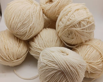 Wool Yarn, 10 cakes, unknown manufacturer