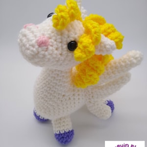 Pattern Only. Peggy the Baby Pegasus Doll crochet pattern PDF