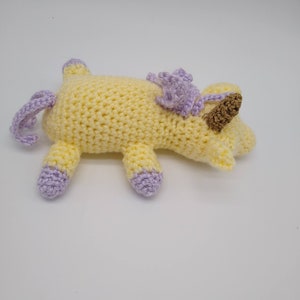 Pattern Only. Sleepy Unicorn Crochet pattern PDF in American crochet terms. image 3