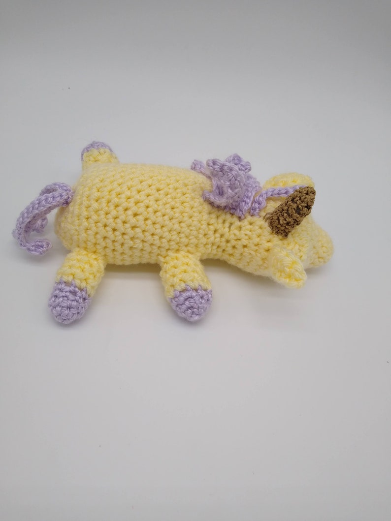 Pattern Only. Sleepy Unicorn Crochet pattern PDF in American crochet terms. image 3