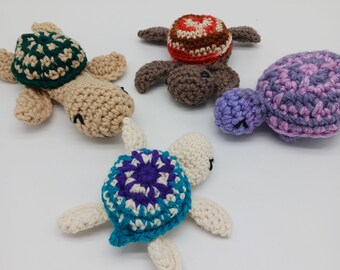 Soft Sea Turtle Doll, Turtle stuffed animal, handmade crochet sea turtle doll, Amigurumi sea turtle