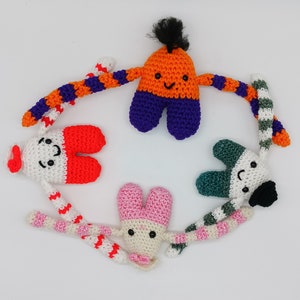 Hugging toy monster, cute monster, hugging robot, crocheted monster toy, Amigurumi monster, handmade monster toy, long arm robot toy