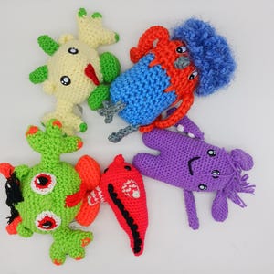 Colorful small plush monster toys, colorful, crazy hair monsters, soft monster plush