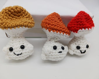 Mini Mushroom popper, pop-rop Mushroom Plushie, soft stuffed mushroom toy