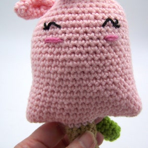 Pink Unicorn Popsicle Plush, play food popsicle, crocheted popsicle toy