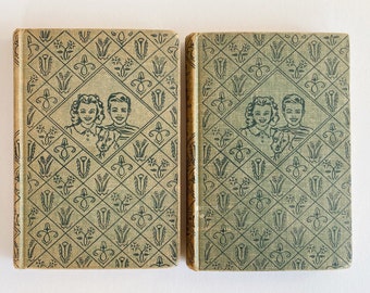 Set of Two (2) Bobbsey Twins books, 1950s editions, vintage children's books
