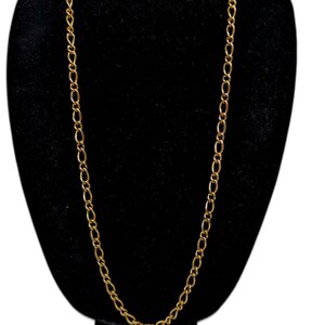 MONET Vintage Gold Tone Chain Necklace - 30" Long Necklace - ESTATE SALE
