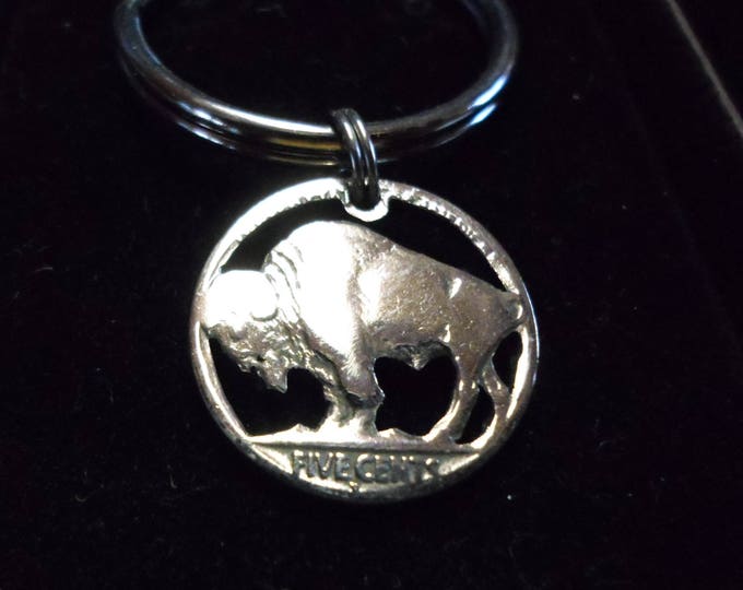 Buffalo nickel key ring