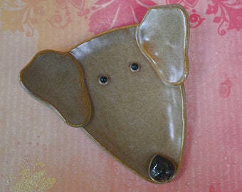 Dog spoon rest. Soap holder. Ring and jewelry holder. Weimaraner plate. Labrador dog dish. Spoon rest. Tea bag rest. Trinket dish.