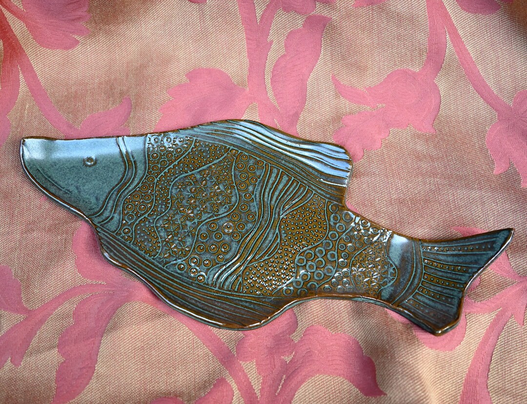 Fish Platter. Fish Tray. Sushi Plate. Handmade Fish Platter. Etsy
