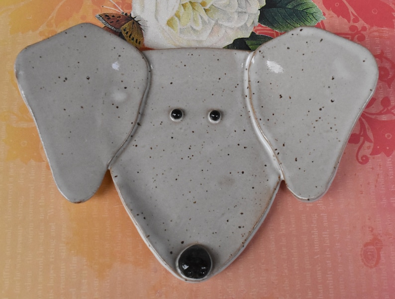 White Lab spoon rest Dog ring holder Weimaraner ceramic jewelry holder Dog spoon rest Dog plate Handmade dog plate. Labrador dog dish