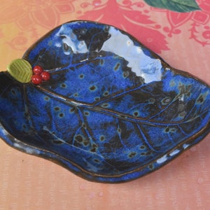 Leaf teaspoon rest. Tea bag rest. Ice cream bowl. Prep bowl. Leaf bowl. Leaf with cherries. Olive oil dipping dish. Ring and jewelry holder