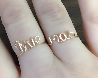 Juego de anillos de alambre Live Mas: anillos ajustables y resistentes al deslustre.