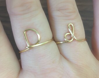 D Letter Ring Etsy D Letter Ring Etsy