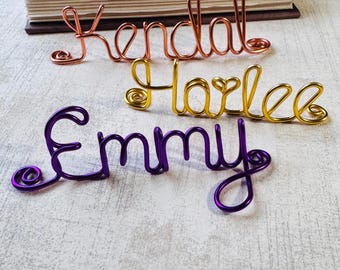Custom Wired Nameplate: Personalized Desk Decor