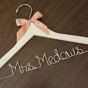 Personalized hanger for wedding dress, Wedding hanger, wedding photos, bridal, Wedding gift, Bridesmaid gift, custom hanger, bridal hanger,