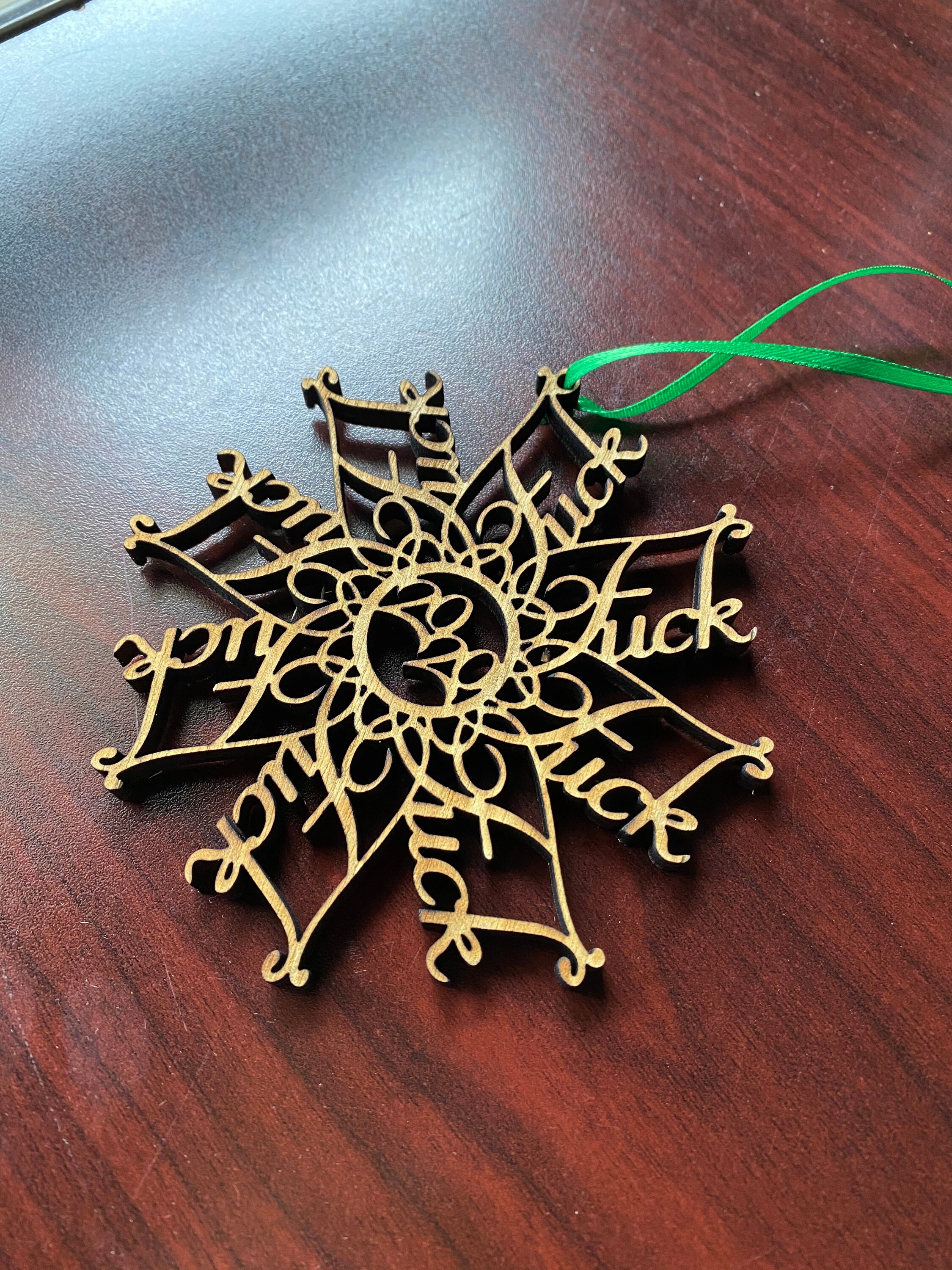 Fu*k 2020 Ornament, Ready to ship, Fu*kflake ornament, F*ck snowflake…