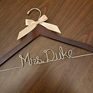 Personalized hanger for wedding dress, Wedding hanger, wedding photos, bridal, Wedding gift, Bridesmaid gift, custom hanger, bridal hanger,