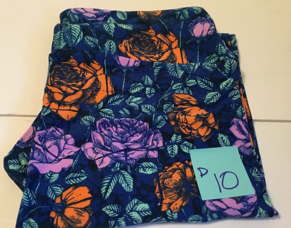 Lularoe Tall and Curvy Leggings Floral Print Fits Pant Size 10 to 22 