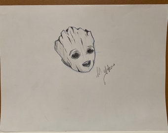 Groot Sketch - Etsy Groot Sketch - Etsy