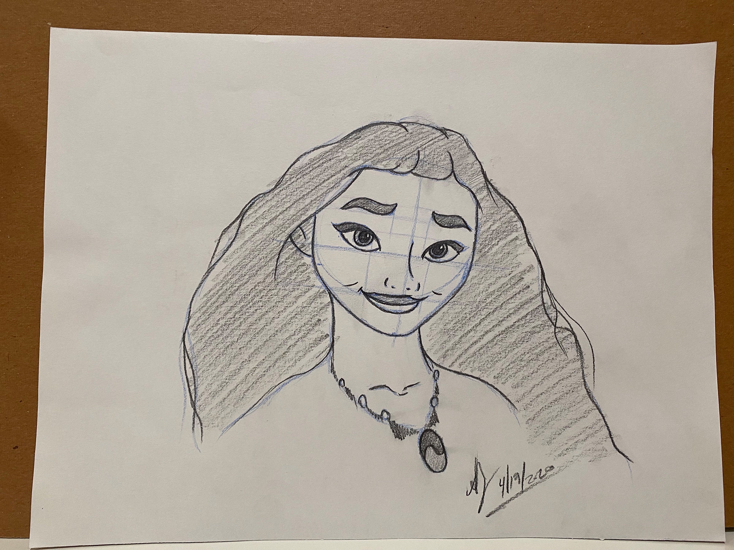 Moana Sketch 14inx12in Etsy India