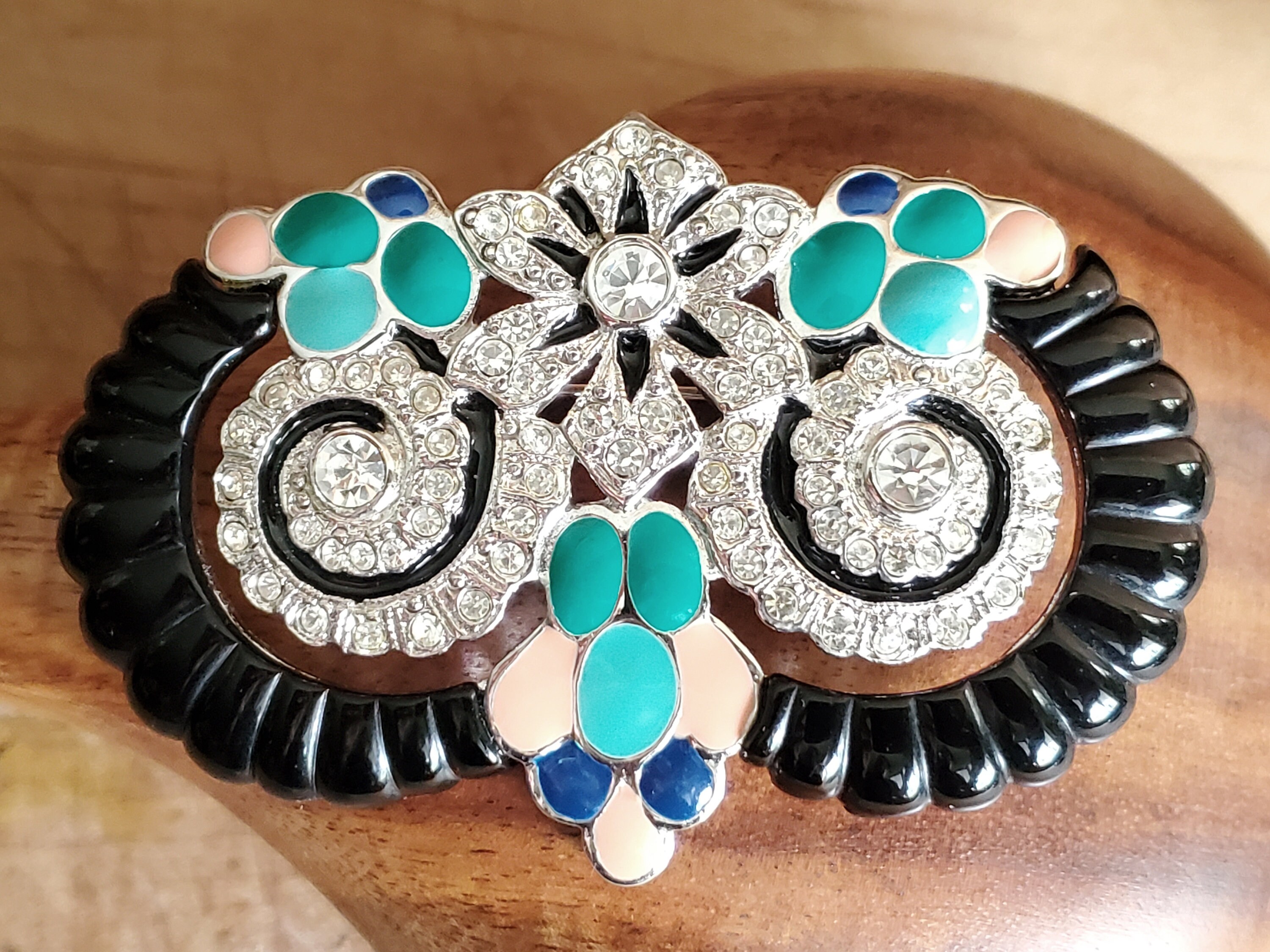 Art Deco 89 ブローチ 型番B002 USヴィンテージ80〜90s RARE Vintage Art Deco 89 Brooch Low Production Number 053