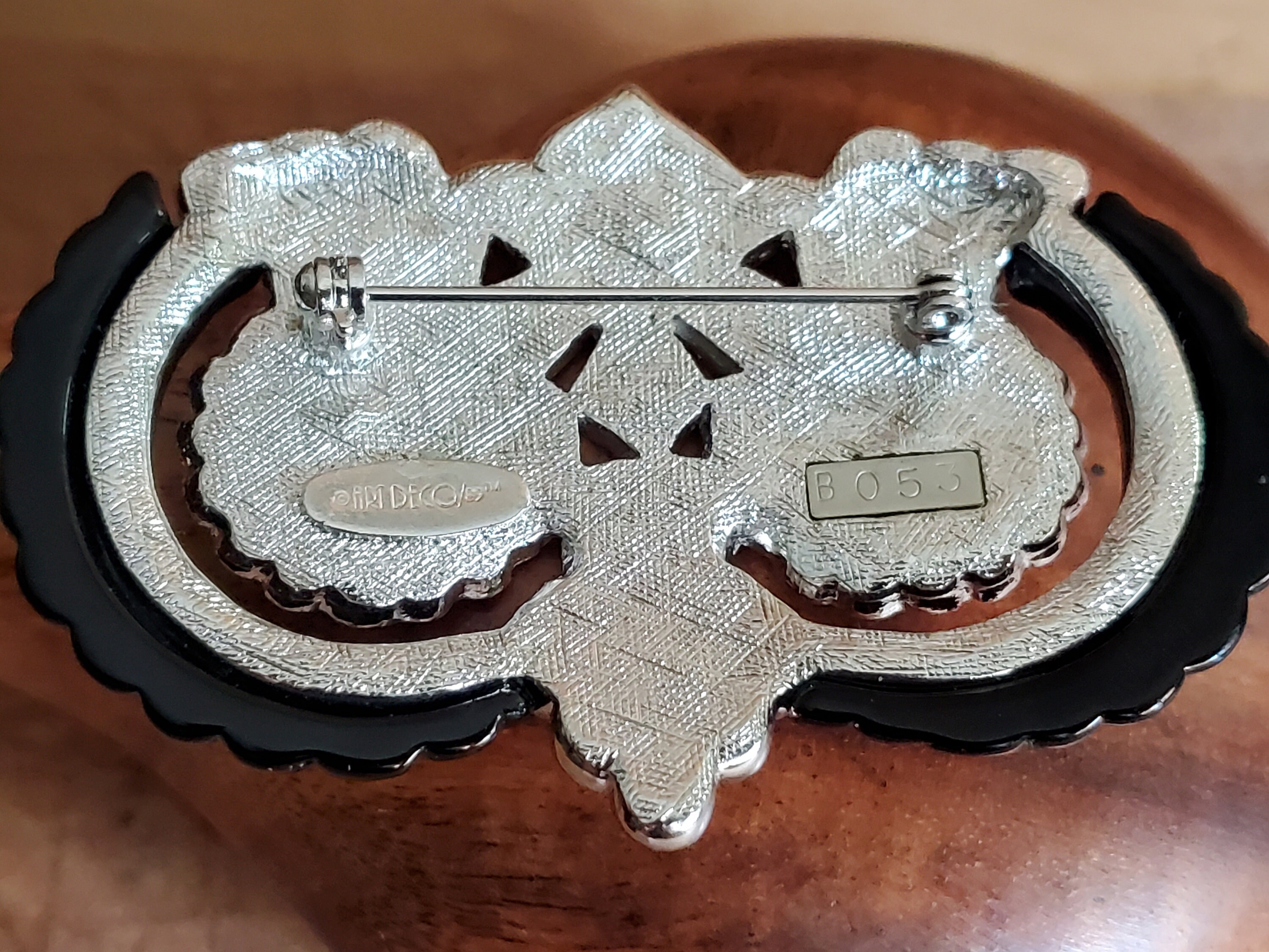 RARE Vintage Art Deco 89 Brooch Low Production Number 053