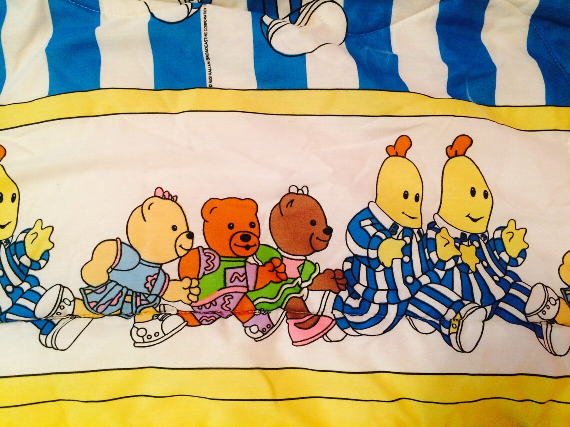 Bananas in Pajamas Twin Comforter Bananas in Pajamas Bedding Etsy