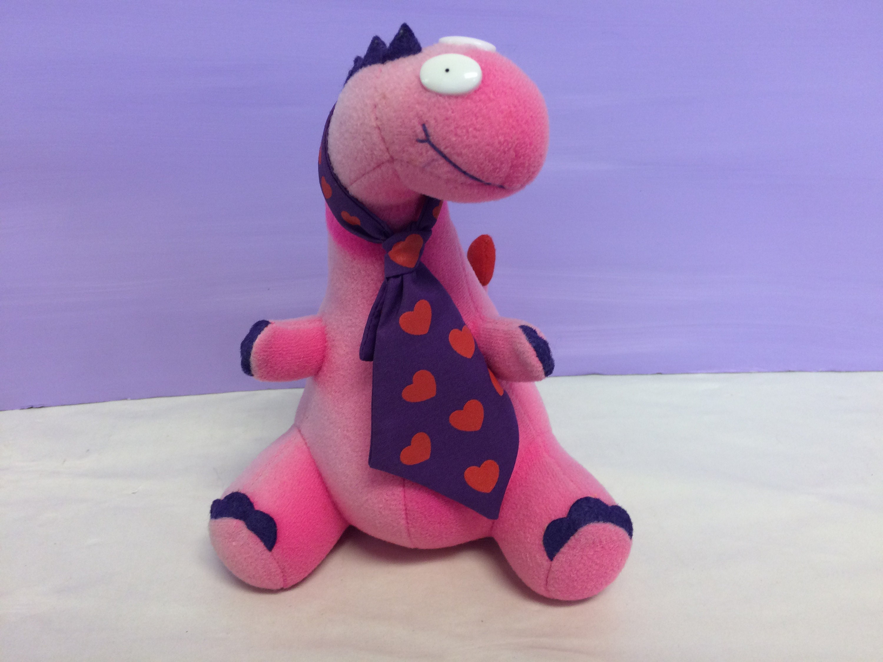 pink stuffed dinosaur