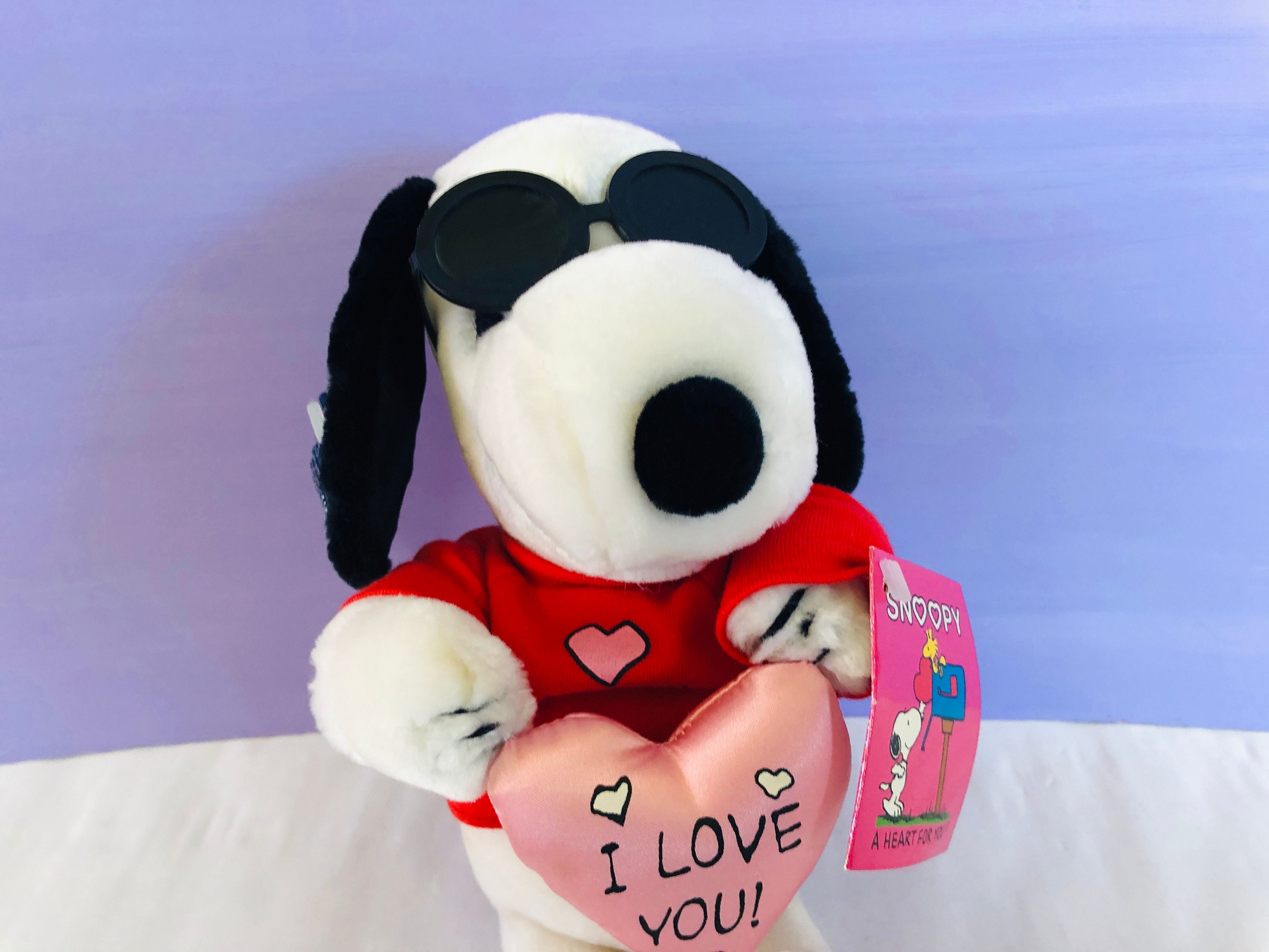 snoopy valentines day stuffed animal