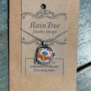 Broken China Pendant Necklace