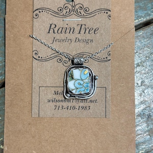 Broken China Pendant Necklace